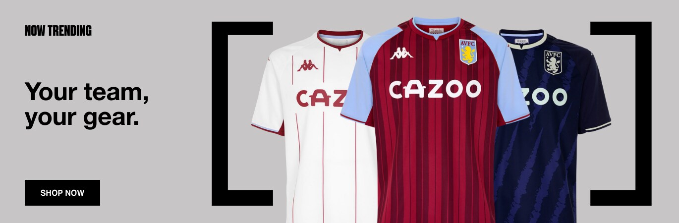 Your Team, Your Gear. Get your official Aston Villa shirt for a fraction of the price. Shop now. 