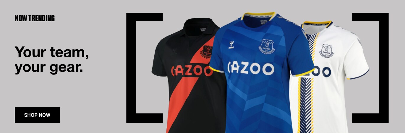 Your Team, Your Gear. Get your official Everton shirt for a fraction of the price. Shop now. 