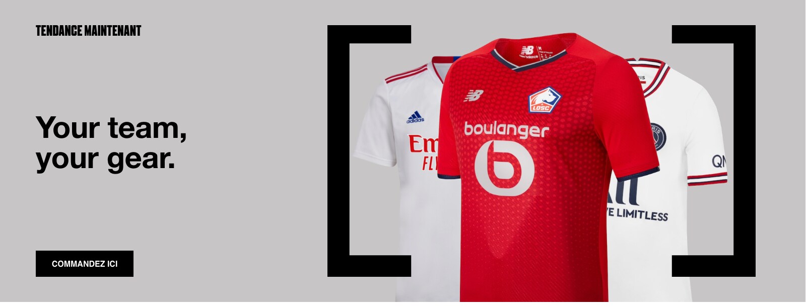 Your Team, Your Gear. Get your official Ligue 1 shirt. Shop Now. 