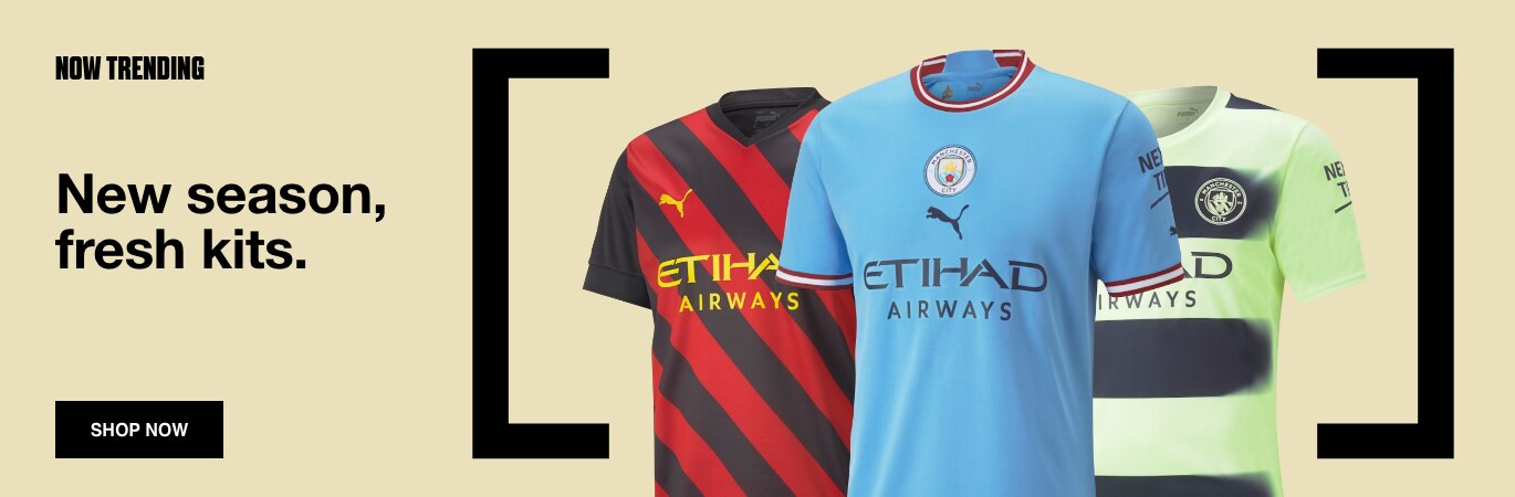 New Year. New Fit. Get your official Manchester City shirt for a fraction of the price. Shop now. 