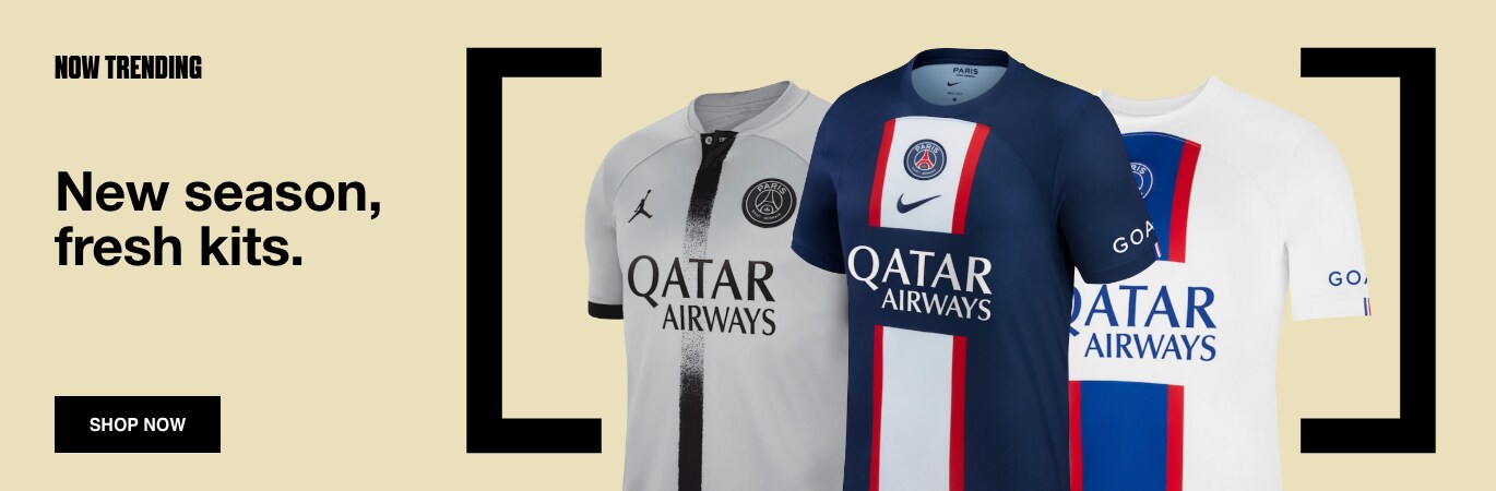 New Year. New Fit. Get your official Paris Saint Germain shirt for a fraction of the price. Shop now. 