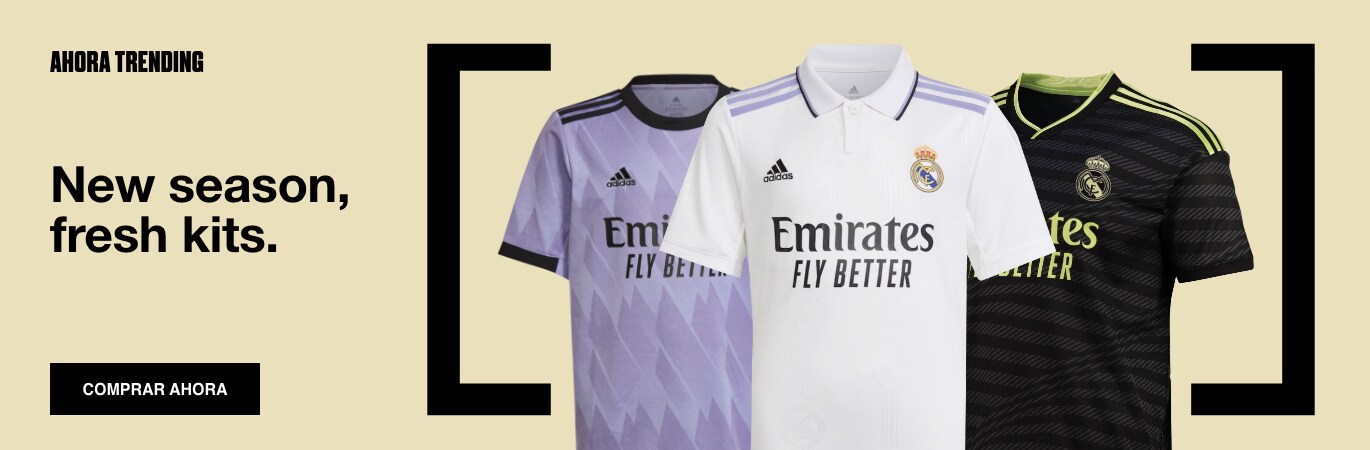 New Year. New Fit. Get your official Real Madrid shirt for a fraction of the price. Shop now. 