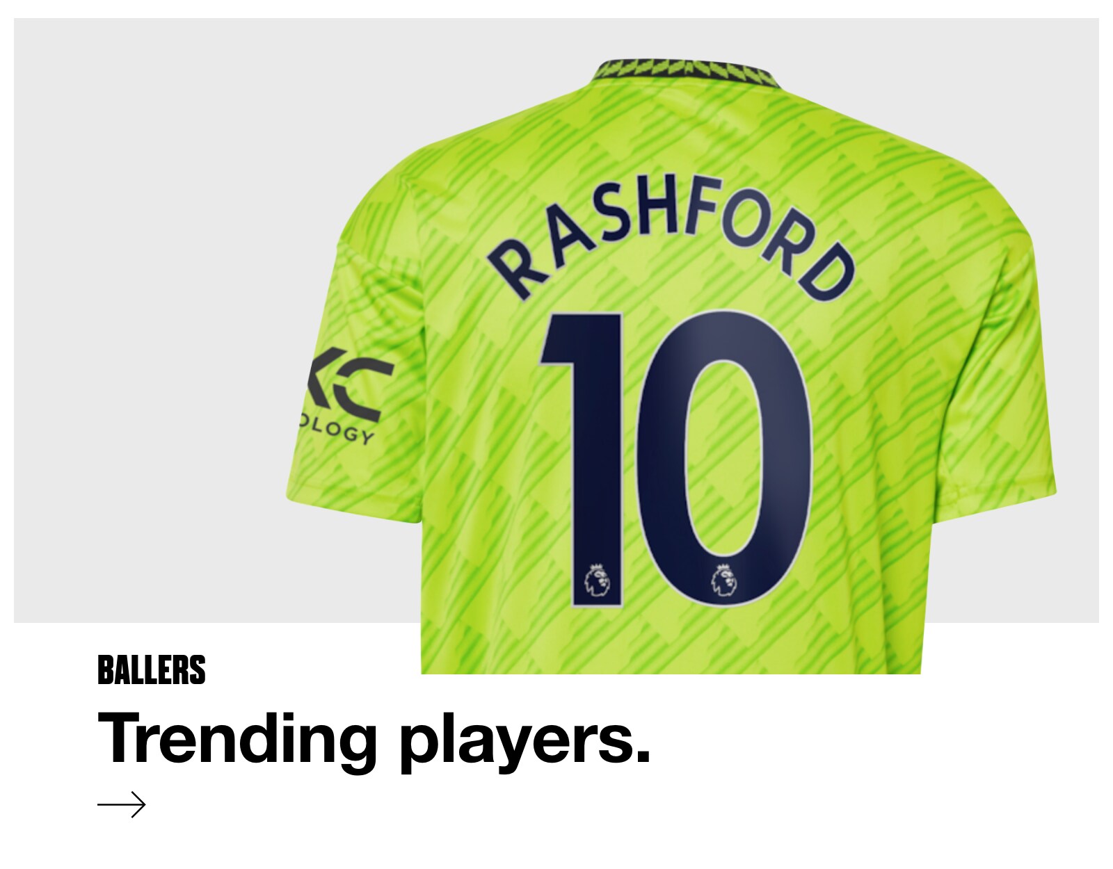 TRENDING PLAYERS. SHOP NOW.