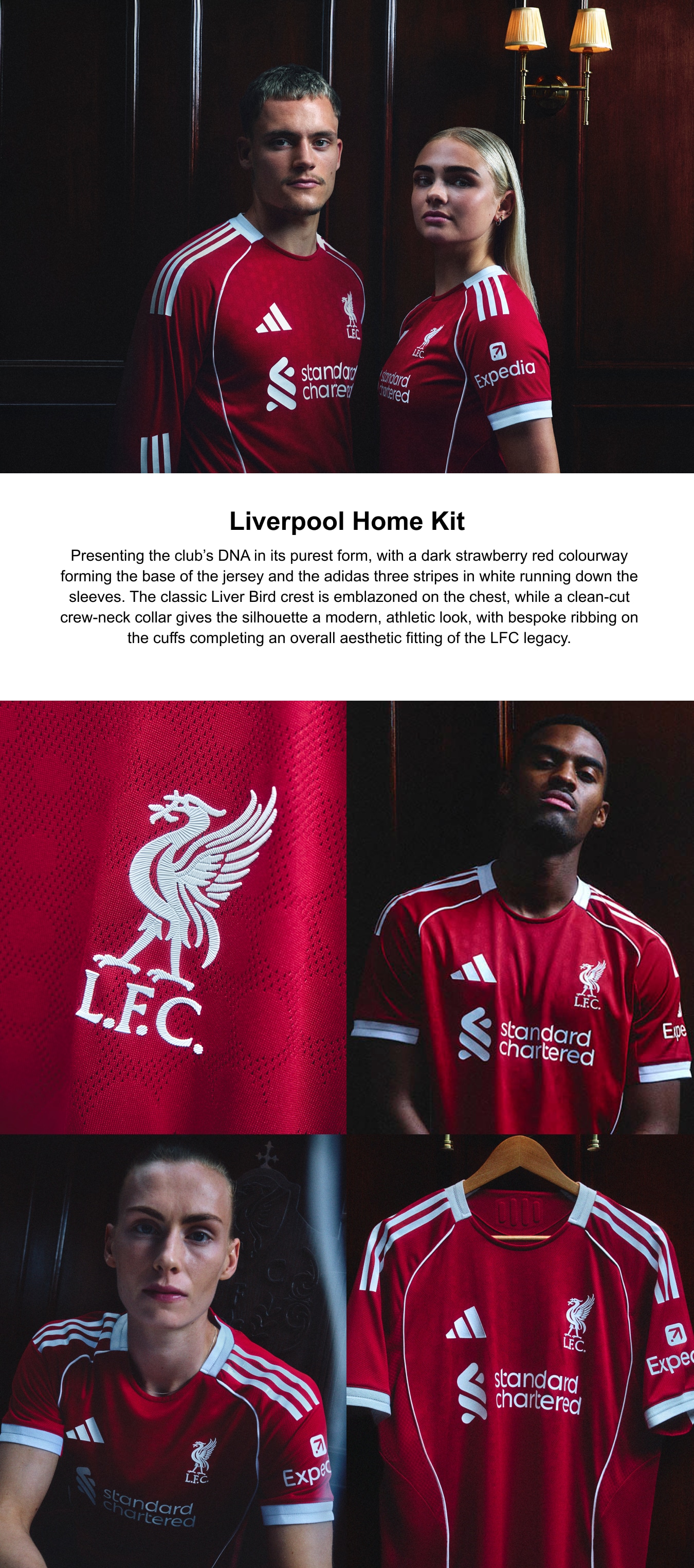Liverpool adidas Home Shirt 2025-26 - Long Sleeve
