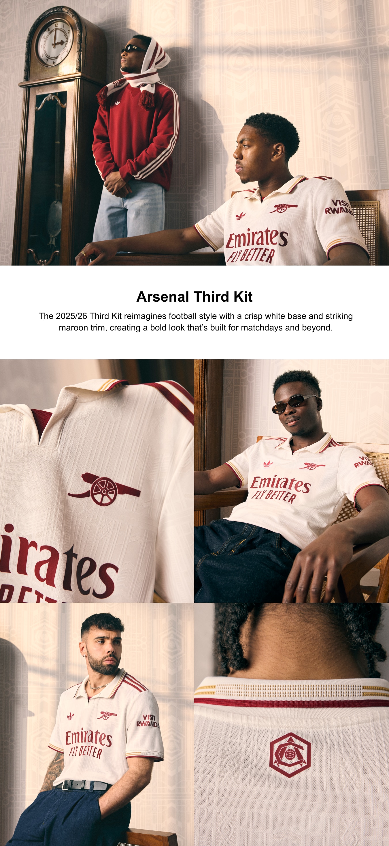 Arsenal adidas Third Shirt 2025-26 with Ødegaard 8 printing