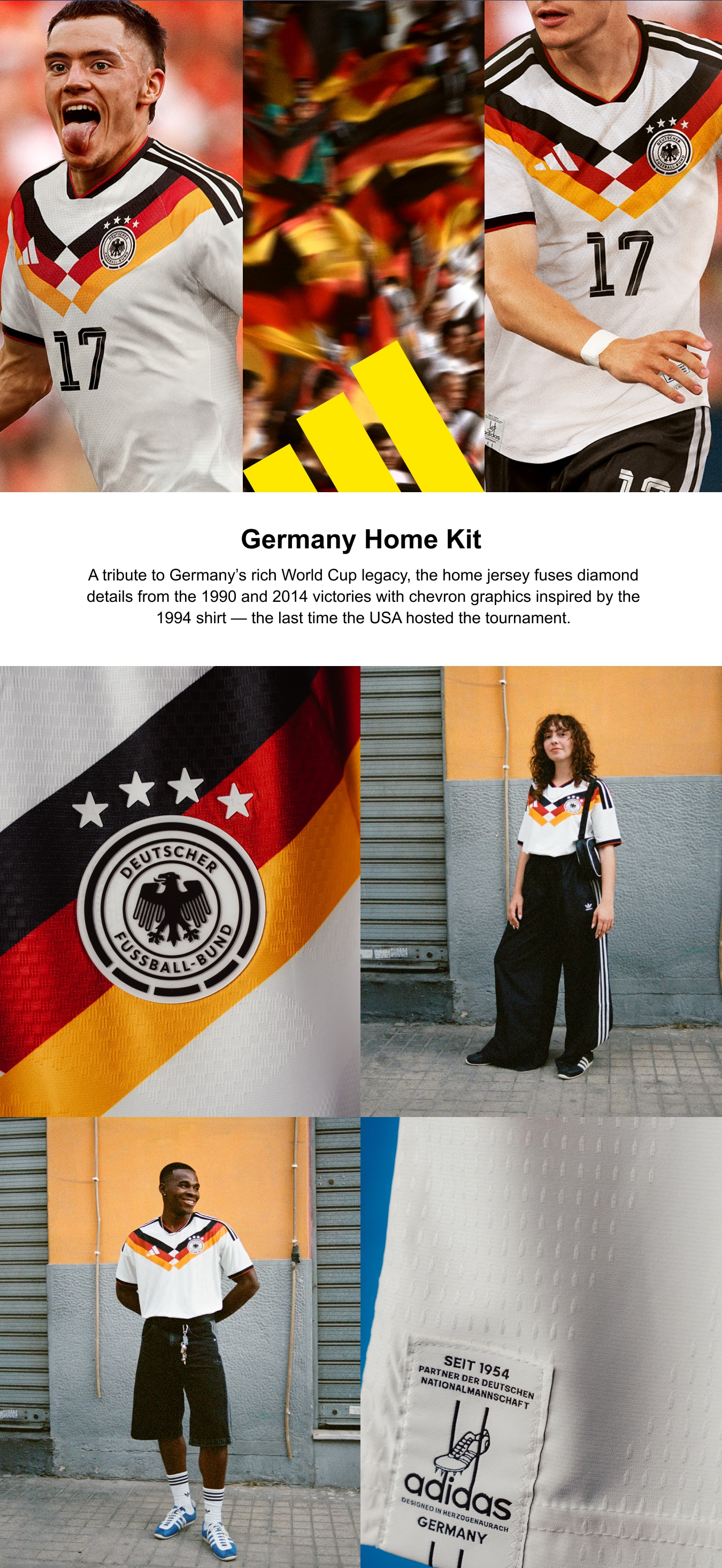 Germany National Team adidas Home Shirt 2026 - Long Sleeve with