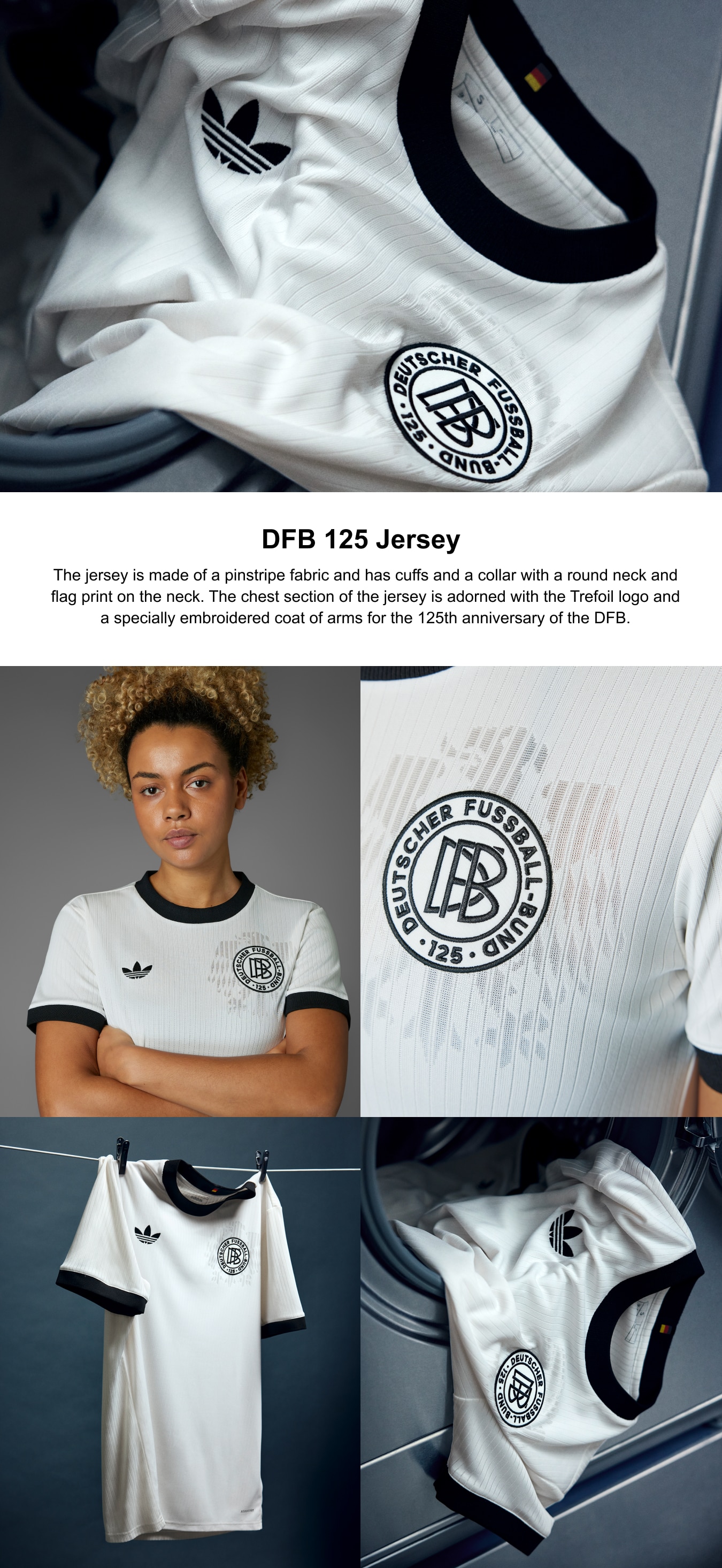 DFB adidas 125th Anniversary Home Shirt - Long Sleeve