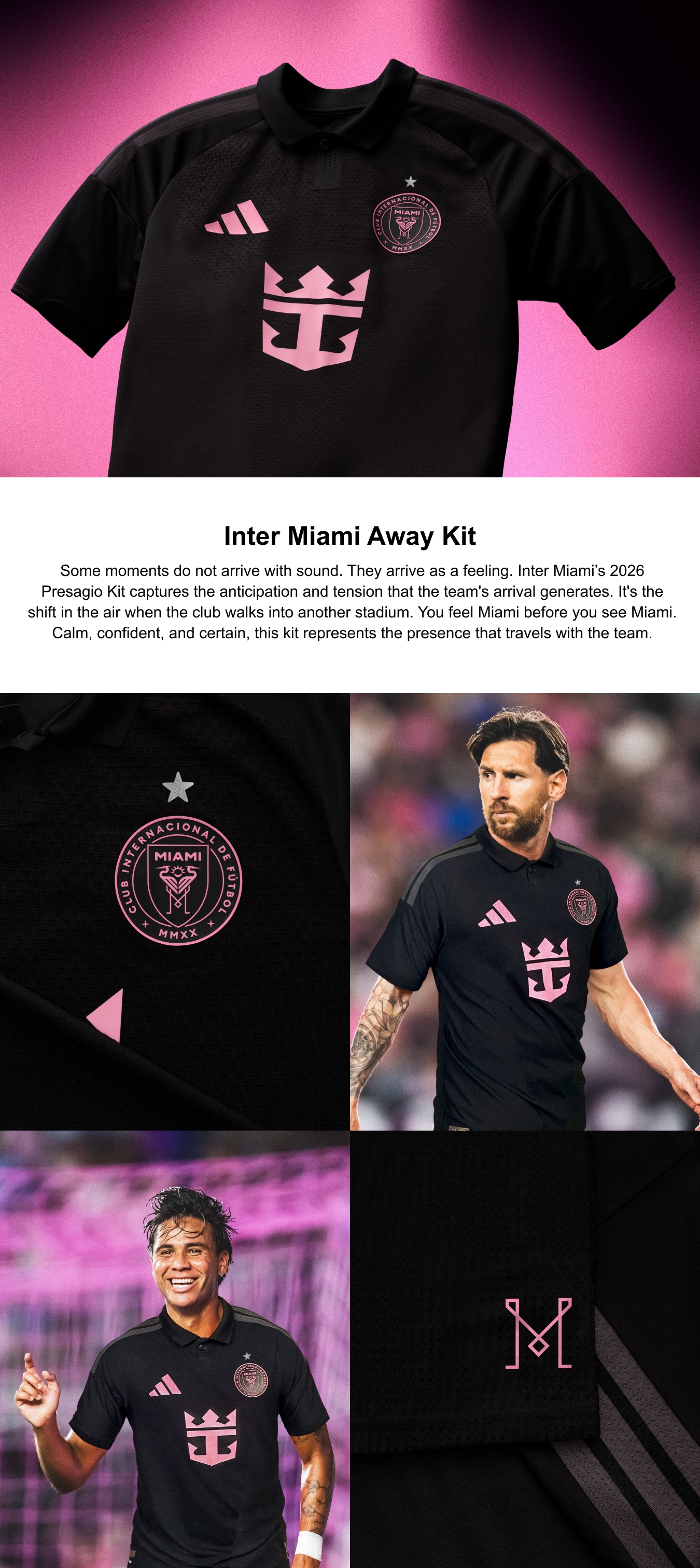 Inter Miami CF adidas Away Authentic Shirt 2026 - Messi #10