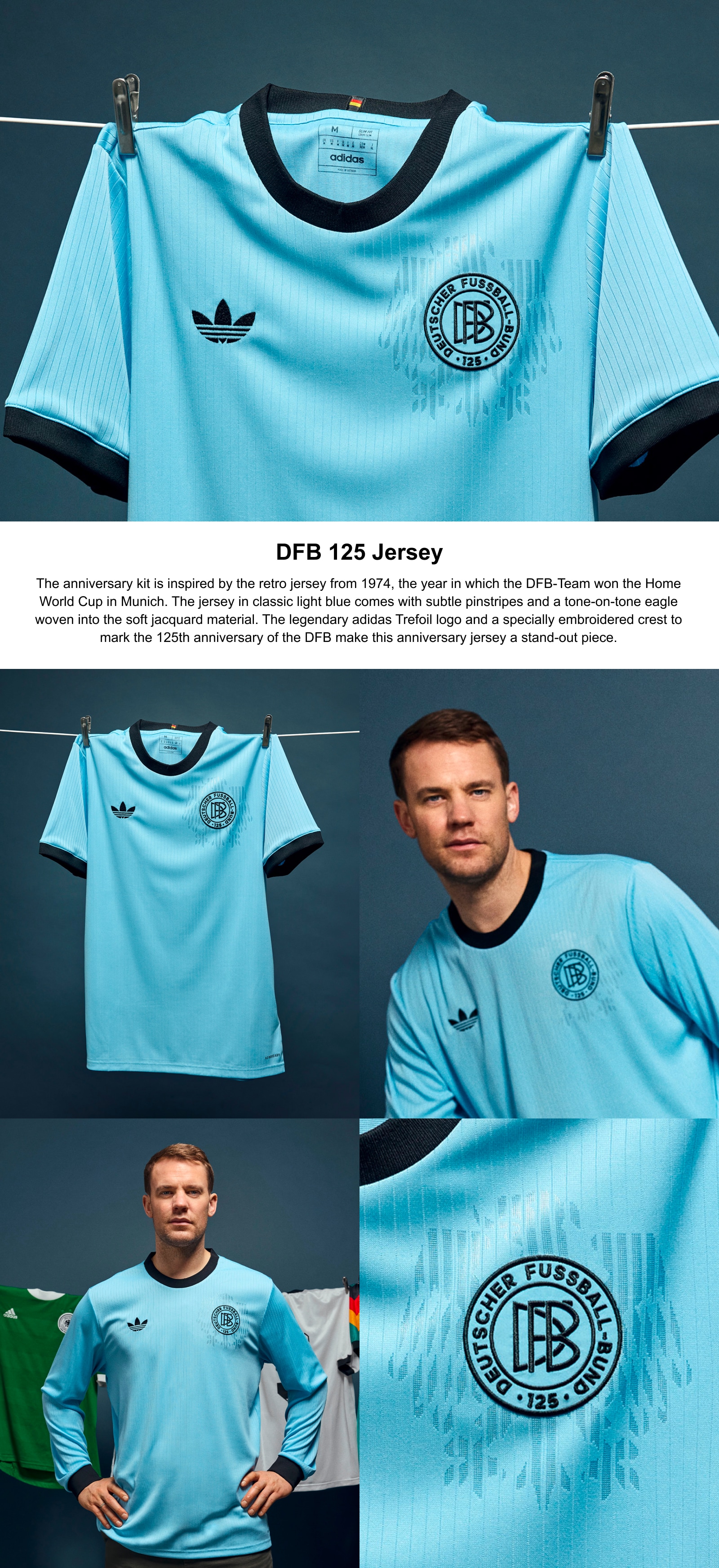 adidas DFB ドイツ代表125周年記念 GKユニフォーム DFB adidas 125th Anniversary Home Goalkeeper Shirt