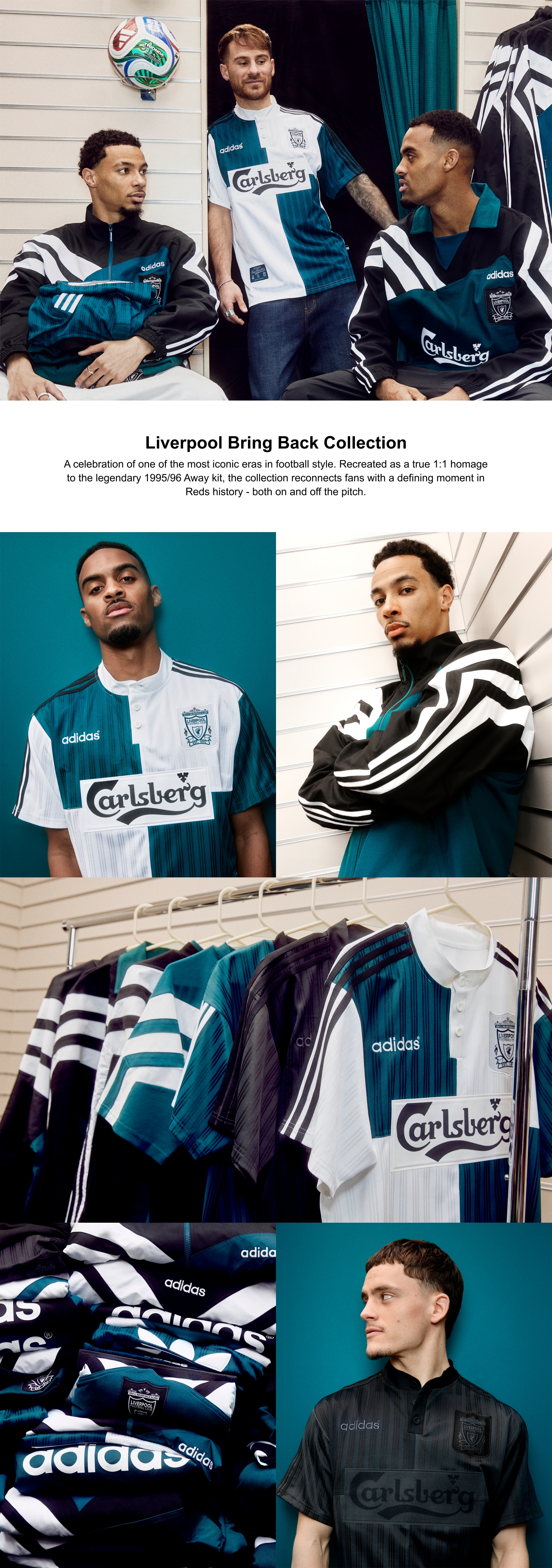 Liverpool adidas Originals 1995 Drill Top - Green