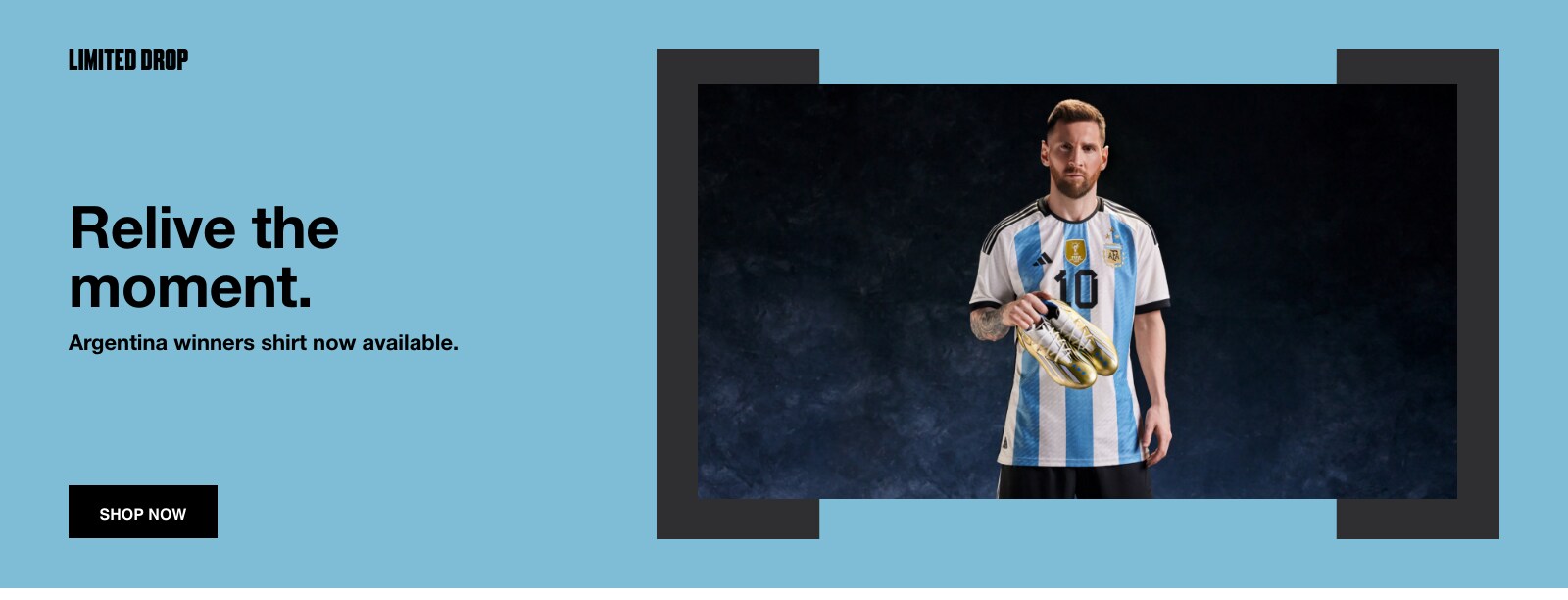 ARGENTINA WINNERS SHIRT. NOW AVAILABLE